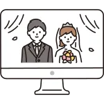 Online Wedding Pc SVG Icon